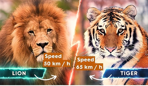 How Fast Can Tigers and Lions Run?