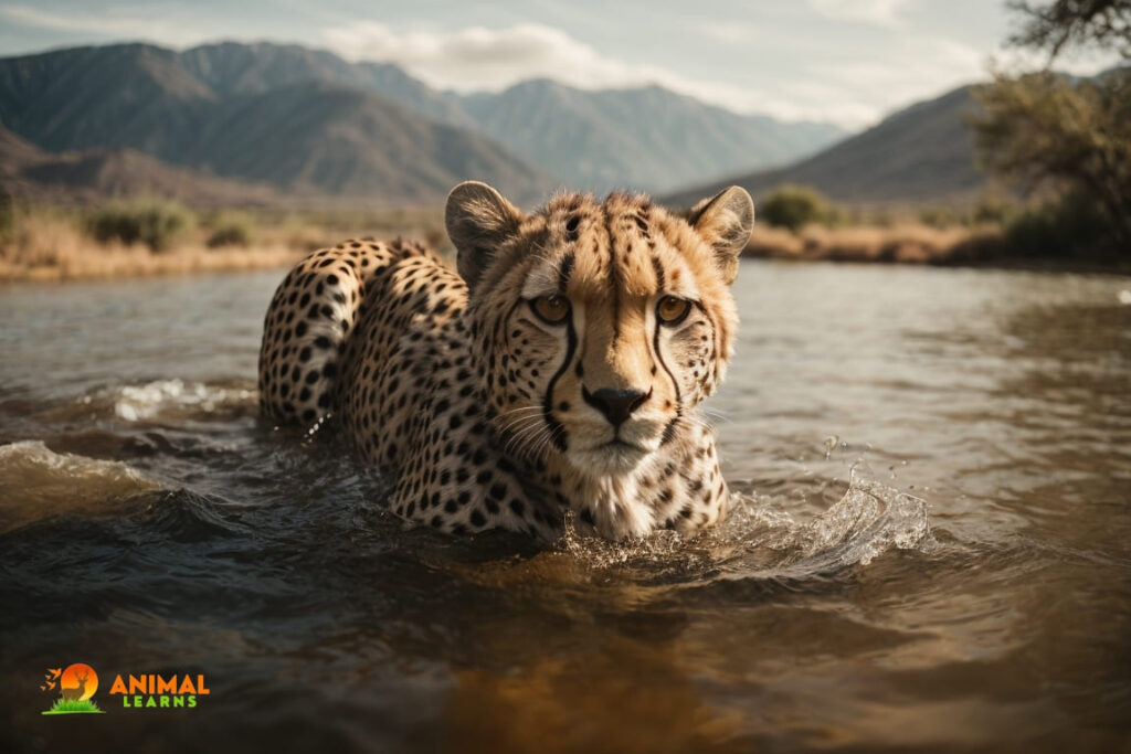 Can cheetahs swim