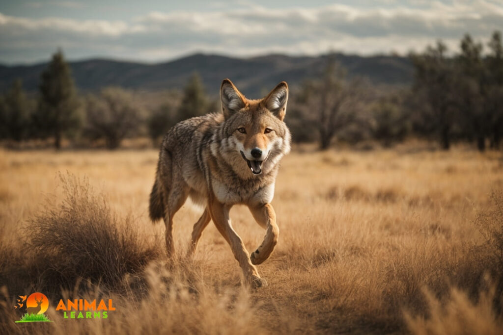 Do coyotes hunt at high speeds