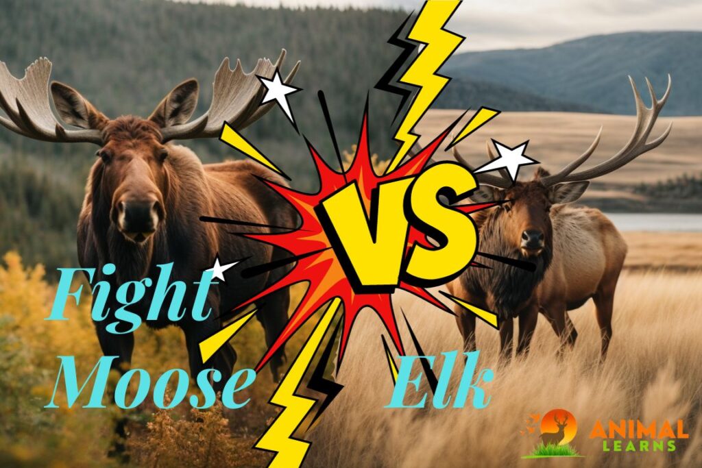 Moose vs Elk Fight Who Would Win