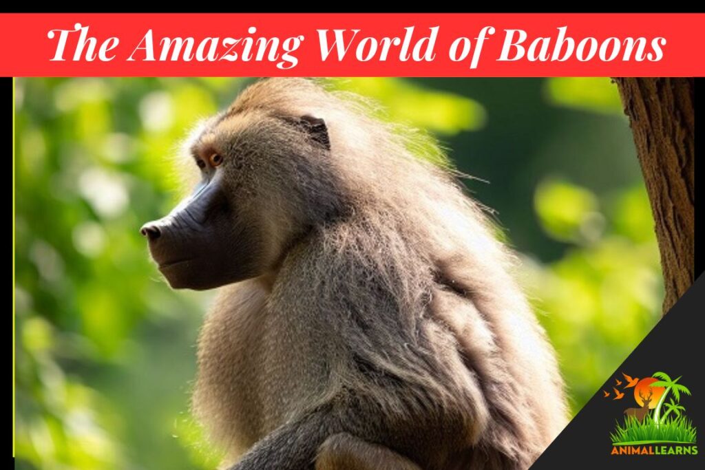 The Amazing World of Baboons  Facts, Habitat - Animallearns